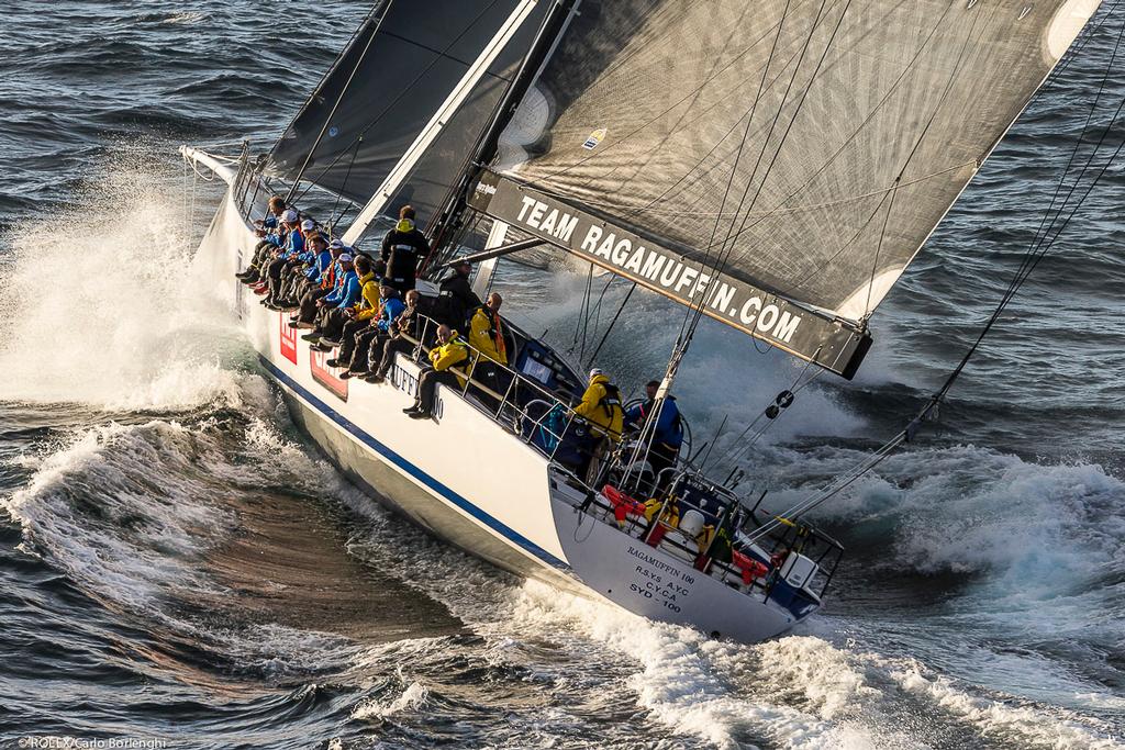 RAGAMUFFIN 100, Sail No: SYD100, Bow No: 100, Owner: Syd Fischer, Skipper: Syd Fischer, Design: Elliott 100, LOA (m): 30.48, State: VIC off Cape Raoul photo copyright  Rolex / Carlo Borlenghi http://www.carloborlenghi.net taken at  and featuring the  class