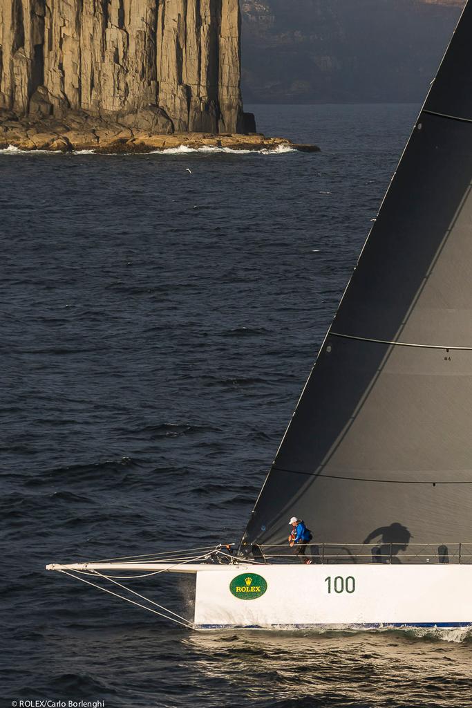 RAGAMUFFIN 100, Sail No: SYD100, Bow No: 100, Owner: Syd Fischer, Skipper: Syd Fischer, Design: Elliott 100, LOA (m): 30.48, State: VIC off Cape Raoul photo copyright  Rolex / Carlo Borlenghi http://www.carloborlenghi.net taken at  and featuring the  class