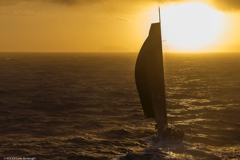 GIACOMO, Sail No: NZL70000, Bow No: 70, Owner: Jim Delegat, Skipper: Jim Delegat, Design: Volvo 70, LOA (m): 21.5, State: VIC off Tasman Island &copy;  Rolex / Carlo Borlenghi http://www.carloborlenghi.net