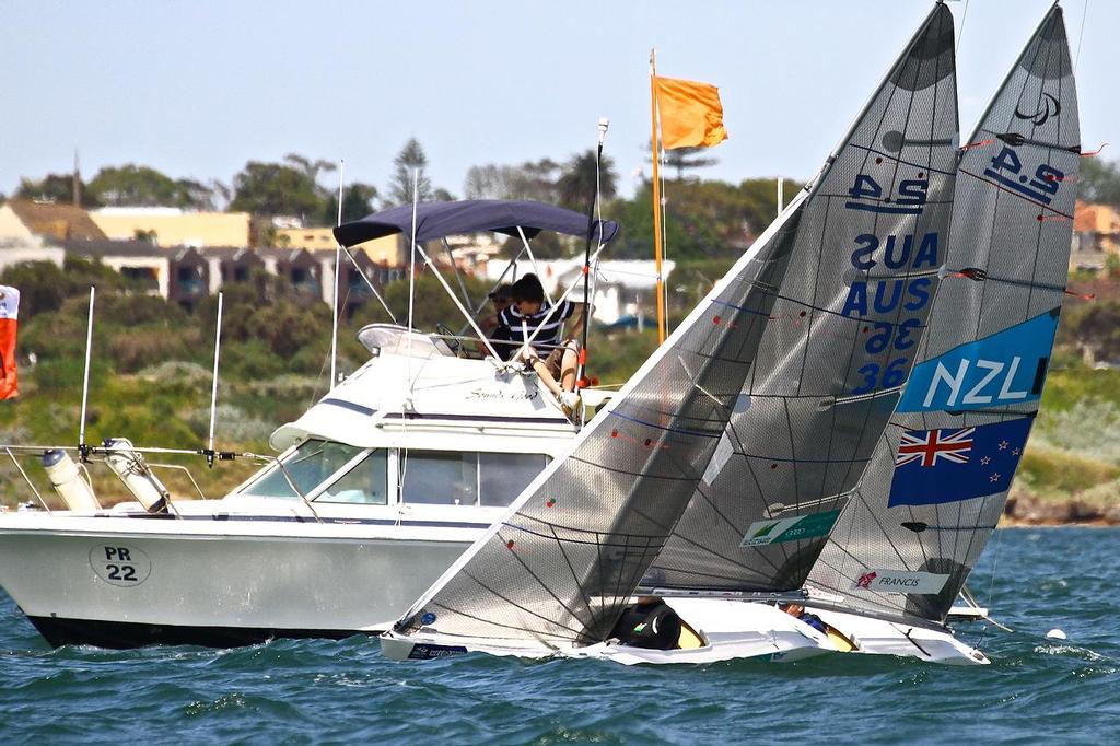 ISAF Sailing World Cup, Melbourne Day 1 - 2.4mtr start photo copyright Richard Gladwell www.photosport.co.nz taken at  and featuring the  class