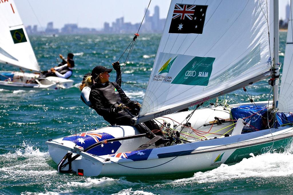 ISAF Sailing World Cup, Melbourne Day 1 - 470W photo copyright Richard Gladwell www.photosport.co.nz taken at  and featuring the  class