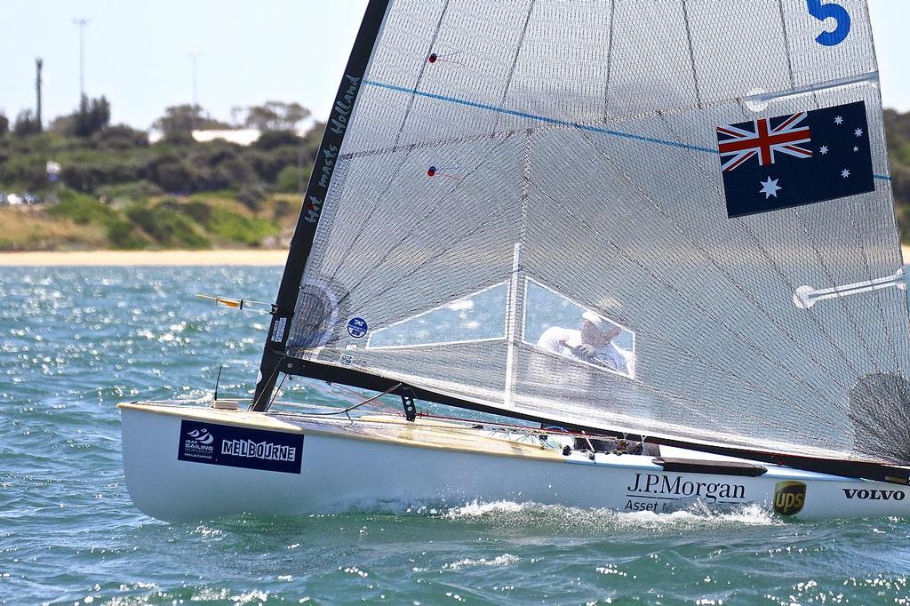 ISAF Sailing World Cup, Melbourne Day 1 - Familiar Finn? photo copyright Richard Gladwell www.photosport.co.nz taken at  and featuring the  class