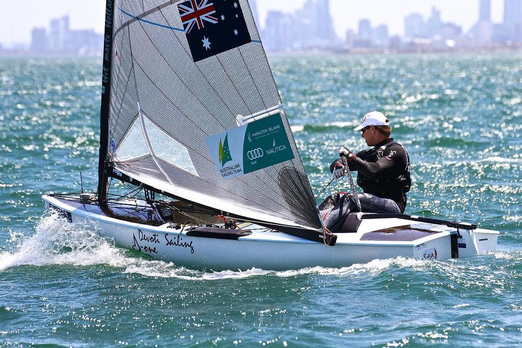 ISAF Sailing World Cup, Melbourne Day 1 - Finn photo copyright Richard Gladwell www.photosport.co.nz taken at  and featuring the  class