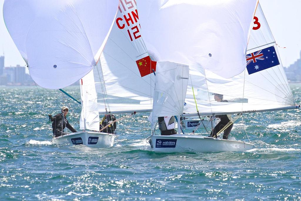 ISAF Sailing World Cup, Melbourne Day 1 - M470 photo copyright Richard Gladwell www.photosport.co.nz taken at  and featuring the  class