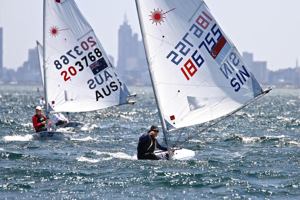 ISAF Sailing World Cup, Melbourne Day 1 - Laser Radial (SIN) photo copyright Richard Gladwell www.photosport.co.nz taken at  and featuring the  class