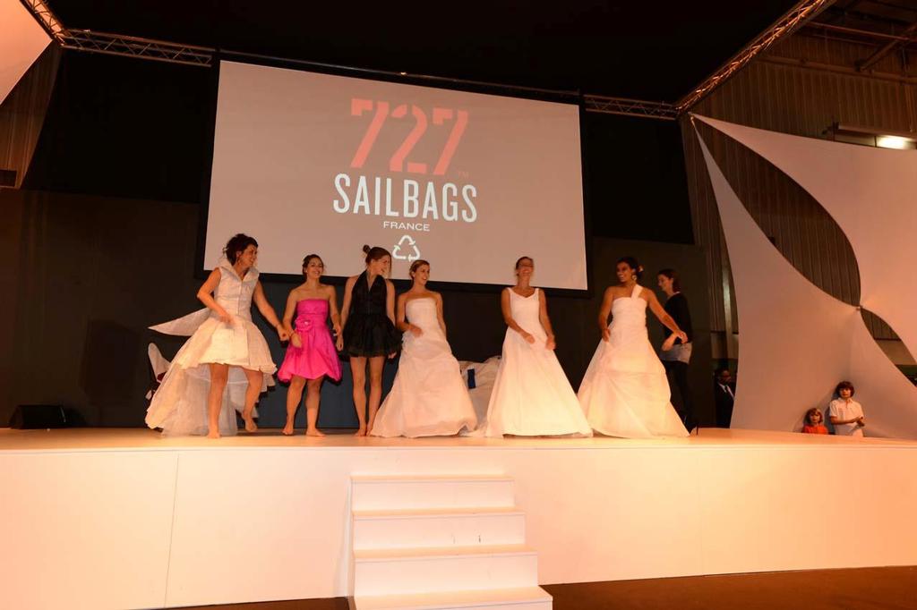 Final du défilé 727 Sailbags photo copyright  Raoul Dobremel / AFP / Nautic http://www.salonnautiqueparis.com/ taken at  and featuring the  class