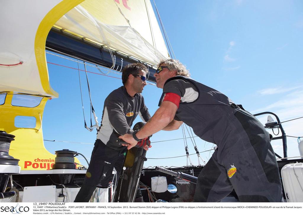 Bernard Stamm et Philippe Legros, Transat Jacques Vabre 2013 photo copyright Th.Martinez/Sea&Co taken at  and featuring the  class