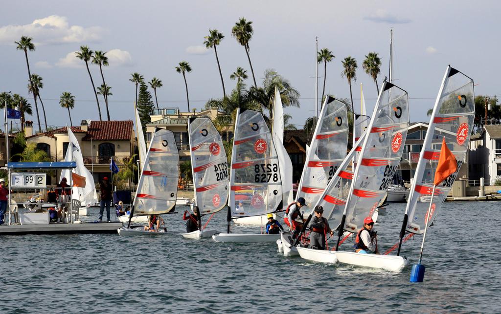 BICs for kids run the line - Turkey Day Regatta 2013 © Rich Roberts