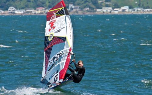 Laurence Carey - winner of the Wellington Windsurfing Slalom Plus 2013 (Phil Benge) © Isaac Spedding