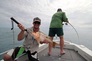 Lip Grips make handling fish much easier. photo copyright Jarrod Day taken at  and featuring the  class