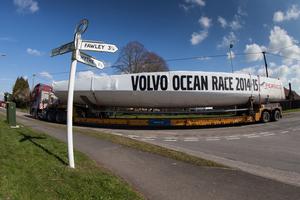 Once the lamination is complete, the hull is transported from Bergamo in Italy to Southampton in England to be assembled with the deck at the Green Marine boatyard.  - Volvo Ocean Race 2014-15 photo copyright Ian Roman/Volvo Ocean Race http://www.volvooceanrace.com taken at  and featuring the  class