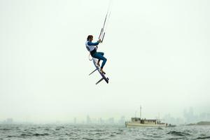 Kiteboard - mens / Florian GRUBER (GER) - 2013 ISAF Sailing World Cup - Melbourne photo copyright Jeff Crow/ Sport the Library http://www.sportlibrary.com.au taken at  and featuring the  class