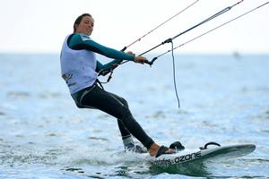 Kiteboard W / Nuria GOMA (GER) - 2013 ISAF Sailing World Cup - Melbourne photo copyright Jeff Crow/ Sport the Library http://www.sportlibrary.com.au taken at  and featuring the  class