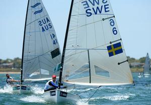 Finn / Bjoern ALLANSSON (SWE) - 2013 ISAF Sailing World Cup - Melbourne photo copyright Jeff Crow/ Sport the Library http://www.sportlibrary.com.au taken at  and featuring the  class