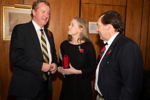 AVEVA plc CEO Mr Richard Longdon chats with the President of Deauville Yacht Club, Mr Georges Bouvard & his wife Jane photo copyright Michael Austen Photography taken at  and featuring the  class