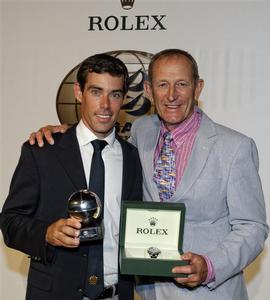 Matt Belcher and coach Victor Kovalenko (AUS) - 2013 Rolex ISAF World Sailor of the Year, Oman photo copyright  Rolex/ Kurt Arrigo http://www.regattanews.com taken at  and featuring the  class