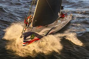Giacomo in waves on her way to Hobart - Day 3, 2013 Rolex Sydney Hobart Race photo copyright  Rolex / Carlo Borlenghi http://www.carloborlenghi.net taken at  and featuring the  class