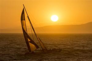 Wild Thing at sunset - Day 3, 2013 Rolex Sydney Hobart Race photo copyright  Rolex / Carlo Borlenghi http://www.carloborlenghi.net taken at  and featuring the  class