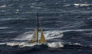 Pretty Fly III drops into a big swell off Tasman Island - 2013 Rolex Sydney Hobart Race photo copyright  Rolex/Daniel Forster http://www.regattanews.com taken at  and featuring the  class