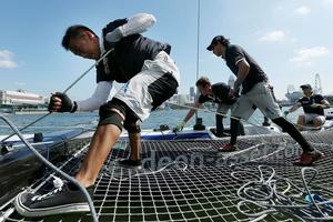 Singaporean sailors Scott Glen Sydney and Justin Wong will join a crew, which will be announced soon, onboard Team Aberdeen Singapore.  - Extreme Sailing Series™ photo copyright Aberdeen Asset Management taken at  and featuring the  class