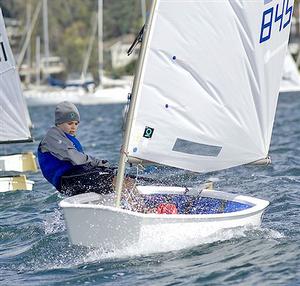 Alec Brodie (2nd in the Recent NSW Youth Champs). photo copyright Quantum Sail Design Group http://www.quantumsails.com/ taken at  and featuring the  class