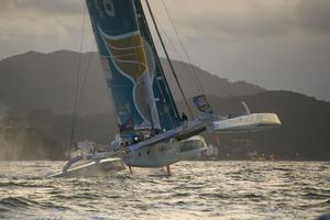 Oman Air-Musandam in action at the 2013 Transat Jacques Vabre in Itajai, Brazil photo copyright Vincent Curutchet / DPPI taken at  and featuring the  class