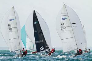 Fleet Under Kitein the Sandringham Yacht Club, Melbourne. photo copyright Teri Dodds taken at  and featuring the  class