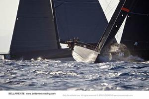 Bella Mente races against competitors during the 2013 Mini Maxi Rolex World Championship photo copyright  Jesus Renedo http://www.sailingstock.com taken at  and featuring the  class