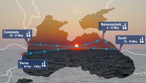 Black Sea Regatta - routing photo copyright  SW taken at  and featuring the  class