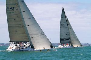 Shamrock and XLR8 - Club Marine Series 2013/2014, Round 3, Melbourne, Australia photo copyright Teri Dodds http://www.teridodds.com taken at  and featuring the  class