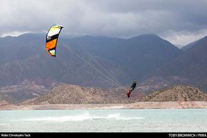 Christophe Tack - 2013 PKRA Kitesurf World Cup Argentina photo copyright  Toby Bromwich / PKRA http://prokitetour.com/ taken at  and featuring the  class