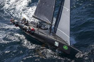 Jens Kellinghausen's VARUNA carves her track on the way to Hobart - Rolex Sydney to Hobart 2013 photo copyright  Rolex/Daniel Forster http://www.regattanews.com taken at  and featuring the  class