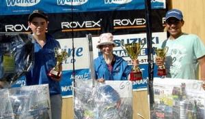 Junior Winners Harry Dettmann, Sofia Howard and Jay Debrincat photo copyright Jarrod Day taken at  and featuring the  class