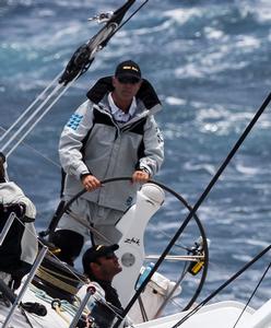 Newly elected Yachting Australia President Matt Allen at the helm of Ichiban. photo copyright  Rolex / Carlo Borlenghi http://www.carloborlenghi.net taken at  and featuring the  class