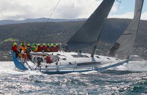 Kerumba - Finish line, 2013 Rolex Sydney Hobart - Day 4 photo copyright Crosbie Lorimer http://www.crosbielorimer.com taken at  and featuring the  class