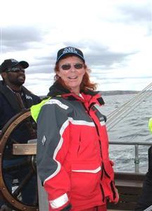 Sail training volunteer Robyn Elkington photo copyright  SW taken at  and featuring the  class