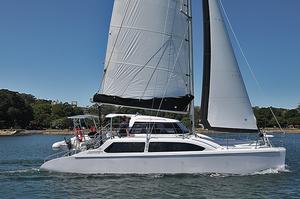 Clipping along nicely, even in a gentle breeze. - Seawind 1000XL2 photo copyright  John Curnow taken at  and featuring the  class