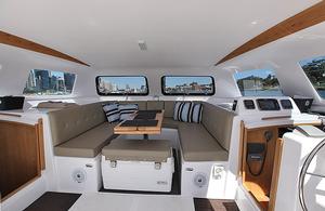 The main saloon is quite cavernous and lends itself to entertaining and relaxing. - Seawind 1000XL2 photo copyright  John Curnow taken at  and featuring the  class