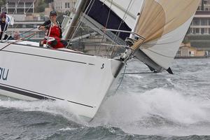 Despite the decline in the weather, there were many smiles, even from Bowpersons! - 2013 Beneteau Cup photo copyright  John Curnow taken at  and featuring the  class