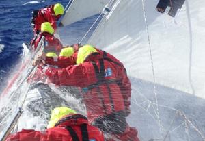 Great Britain Crew working hard - Clipper Round the World Yacht Race photo copyright Clipper Ventures PLC . http://www.clipperroundtheworld.com taken at  and featuring the  class