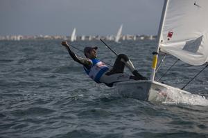  Laser World Championships 2013. Mussanah. Oman. Day6. Pavlos Kontides (CYP) photo copyright Lloyd Images taken at  and featuring the  class