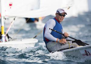  Laser World Championships 2013. Mussanah. Oman. Day6. Nick Thompson (GBR) photo copyright Lloyd Images taken at  and featuring the  class