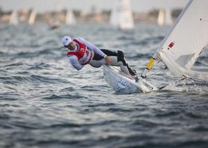 Laser World Championships 2013. Mussanah. Oman. Day6. Jesper Stalhein (SWE) photo copyright Lloyd Images taken at  and featuring the  class
