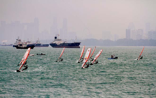 2014 BIC Techno 293 Asian Championships day 2 © Patrik Pollak