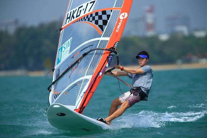 2014 Singapore Open Asian Windsurfing Championship day 1 © Howie Choo