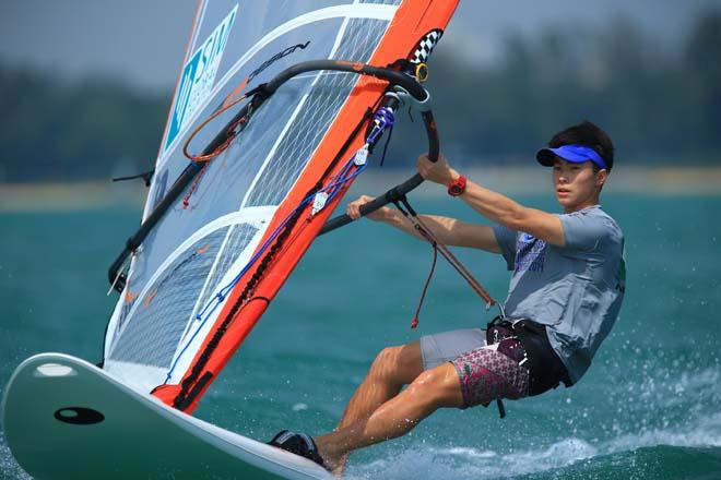 2014 Singapore Open Asian Windsurfing Championship day 1 © Howie Choo