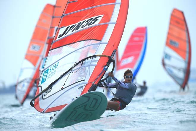 2014 Singapore Open Asian Windsurfing Championship day 1 © Howie Choo