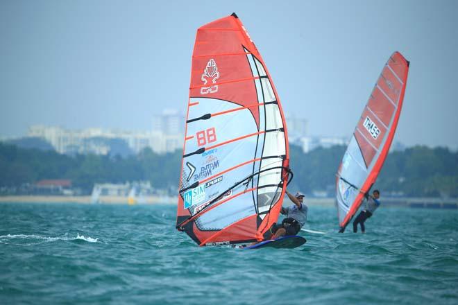 2014 Singapore Open Asian Windsurfing Championships day 3 © Howie Choo