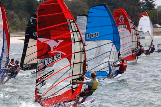 Luke Baillie (AUS-833) charges out of the start in Race 7. © Tam Hohnberg