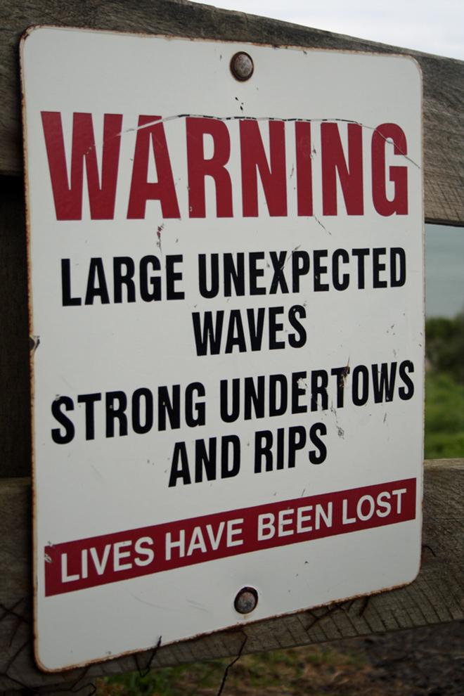 Always pay attention to any signs. © Jarrod Day